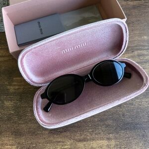 Authentic MIU MIU Regard MU04ZS 1AB5S0 Black/Dark Grey 50-18-140 Sunglasses